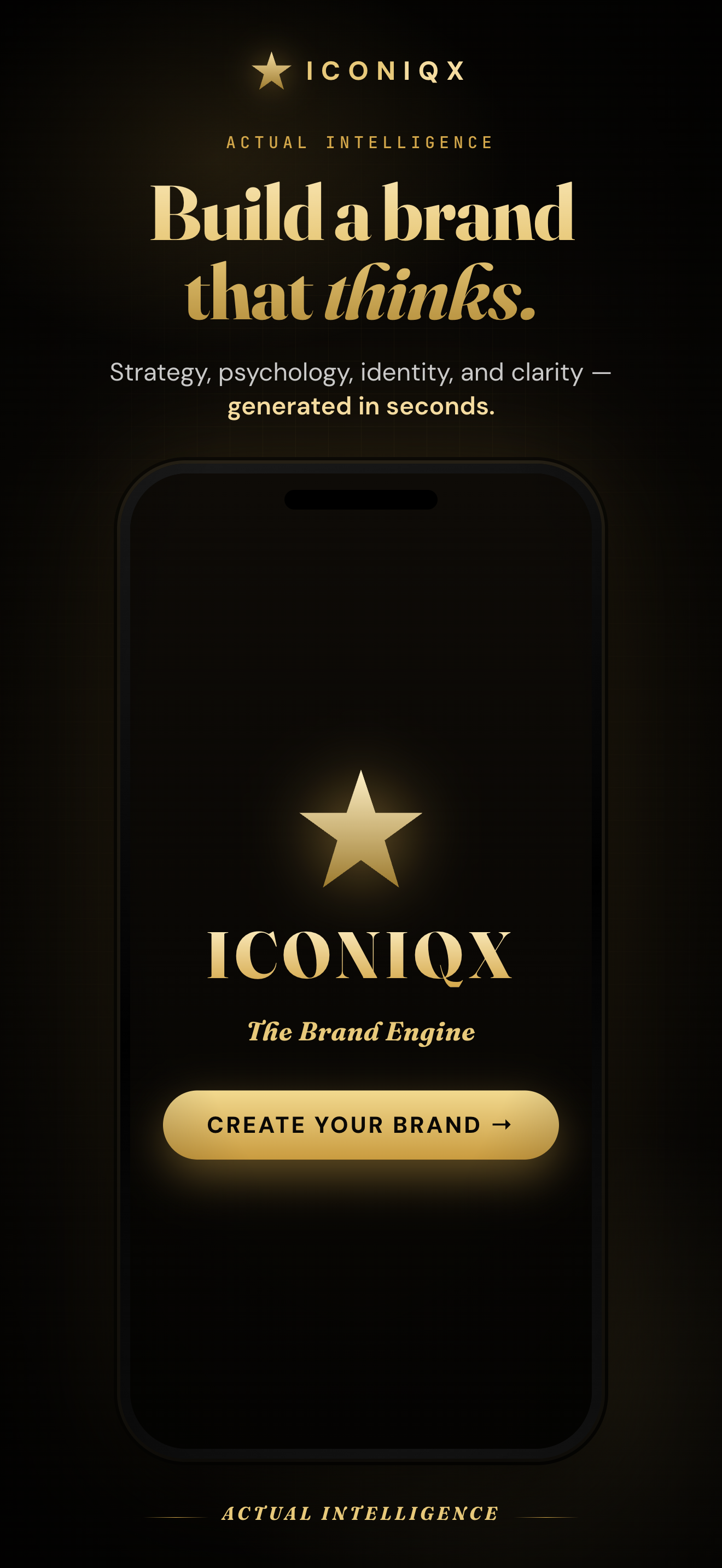 Example app launch visual from ICONIQX